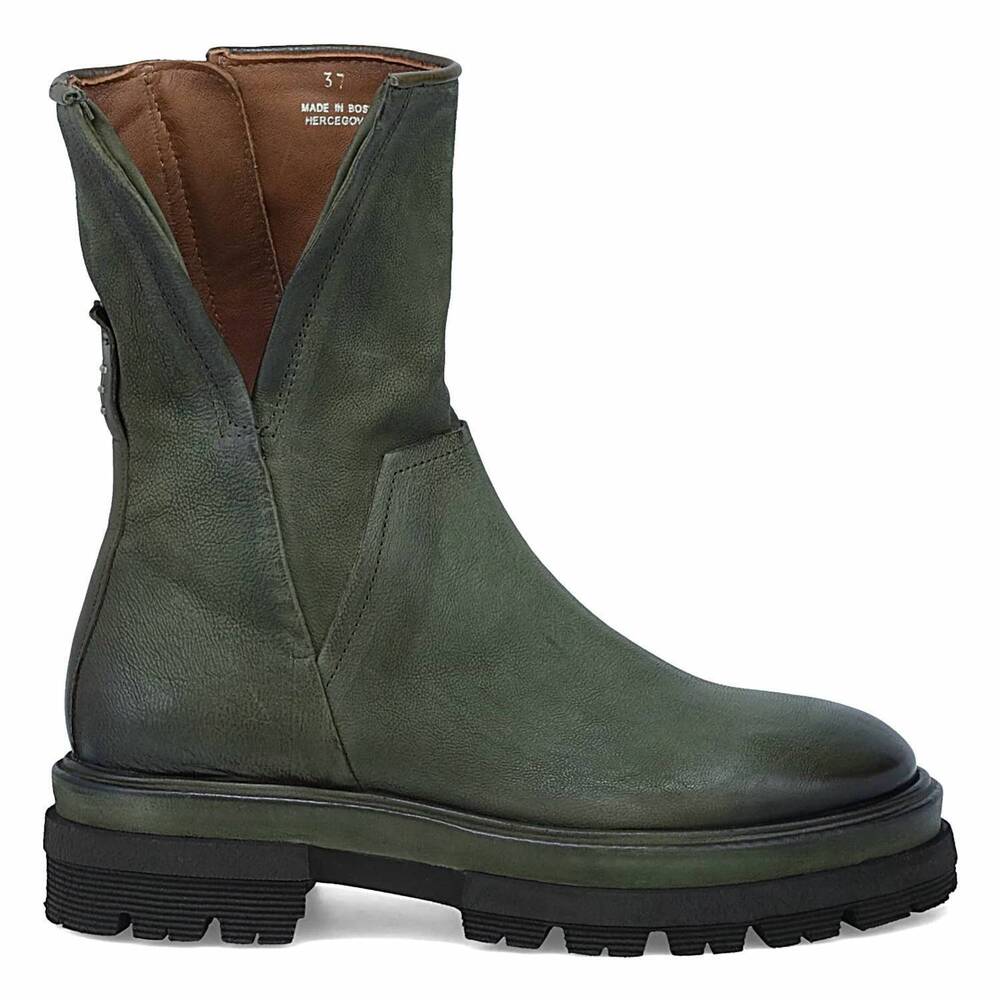 NEW A.S.98 women's herman chunky platform boots in jungle green